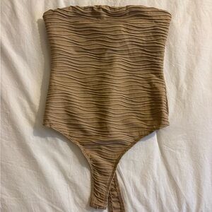 Princess Polly Beige Strapless Bodysuit